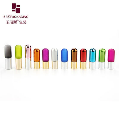comprare Mini bottiglia a rulli di vetro per profumi 3 ml elettroplatazione cosmetica arancione personalizzata fabbricazione online
