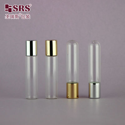 comprare Olio essenziale profumo bottiglia di vetro a rulli trasparente 6ml con palla di acciaio a tappo fabbricazione online