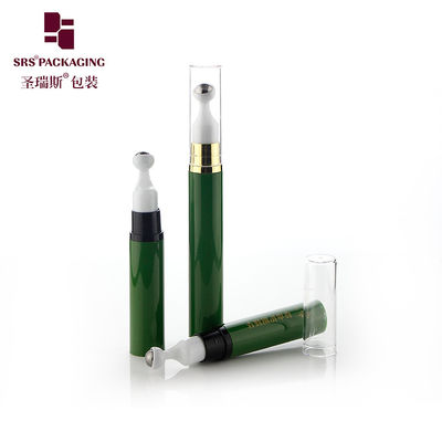 comprare Flacone roller di colore verde con applicatore a pompa airless 10ml 12ml 15ml Produzione di packaging per la cura degli occhi fabbricazione online