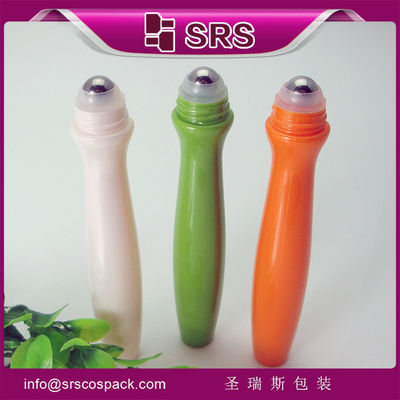 comprare 15 ml rotolo di plastica su bottiglia a sfera con sfera di acciaio per crema per gli occhi fabbricazione online