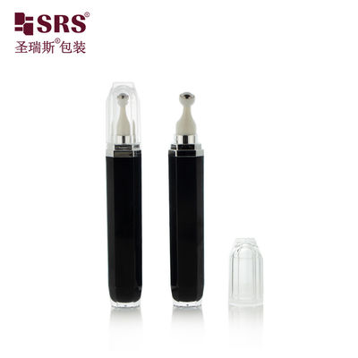 comprare L002-15/20ML Bottiglia a rulli acrilica nera a octagono a forma di sfera di acciaio fabbricazione online