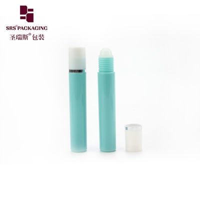 comprare Flacone roll-on in plastica bianca da 15 ml per oli essenziali e profumi con tappo a vite, superficie liscia fabbricazione online