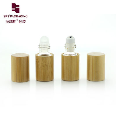 comprare BG-2ML Bottiglia vuota cosmetica a rulli in bambù con pallina metallica in acciaio inossidabile con mini imballaggio di olio profumato fabbricazione online