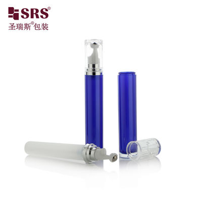 comprare LR001-15/20ML Bottiglia acrilica a rulli Spruzzatura blu colorata con spalla d'argento lucente fabbricazione online