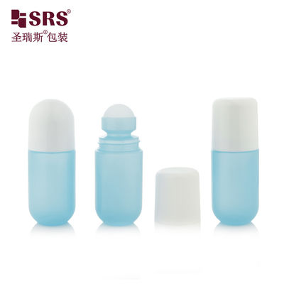 comprare RPPA-50ml Bottiglia vuota di plastica a rulli di PP Blu Rotondo Top Sfera cava per gel fabbricazione online