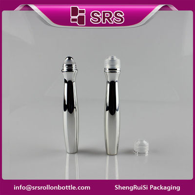 comprare SRS imballaggio di plastica 15 ml PETG color argento su bottiglia con sfera di acciaio fabbricazione online