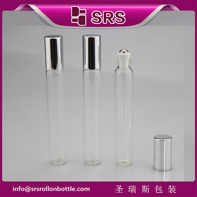 comprare Flacone a sfera SRS in vetro trasparente da 10 ml con tappo in alluminio argentato fabbricazione online
