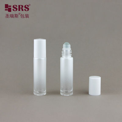 comprare BLPM-10ML Mini Campione di Profumo Bottiglia di Vetro con Sfera Rivestimento Sfumato Bianco fabbricazione online