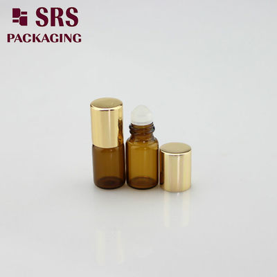 comprare SRS bottiglia vuota in rotolo di profumo in vetro ambrato da 2 ml con tappo in alluminio fabbricazione online