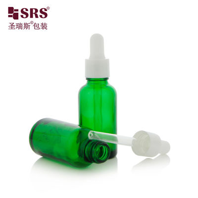 comprare Flacone contagocce in vetro con olio essenziale anti-acne con trattamento contagocce in plastica PP fabbricazione online