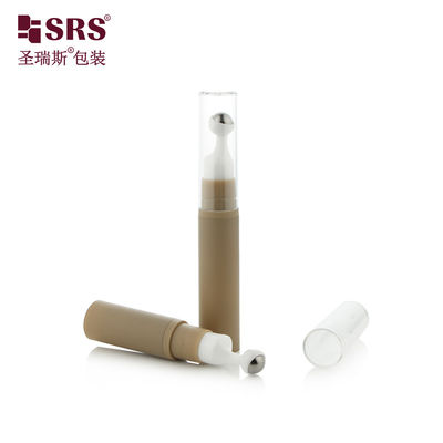 comprare A0031-10ML Flacone Roll-on Vuoto in Plastica Rivestimento Marrone Argilla Airless con Tappo Trasparente fabbricazione online