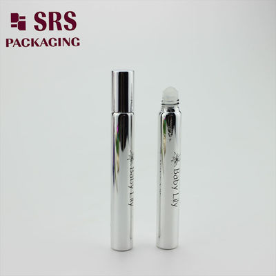 comprare Flacone a sfera in vetro argentato vuoto SRS da 15 ml con tappo in alluminio argentato fabbricazione online