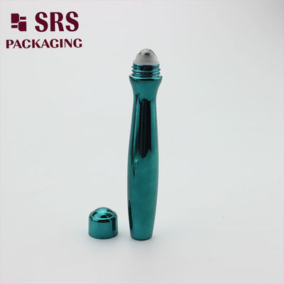 comprare SRS imballaggio crema per gli occhi di plastica vuota di colore verde bottiglia a sfera a rotelle da 15 ml fabbricazione online