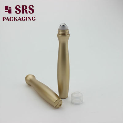 comprare Confezione SRS vuota, crema contorno occhi in plastica, colore oro, flacone roll-on da 15 ml fabbricazione online