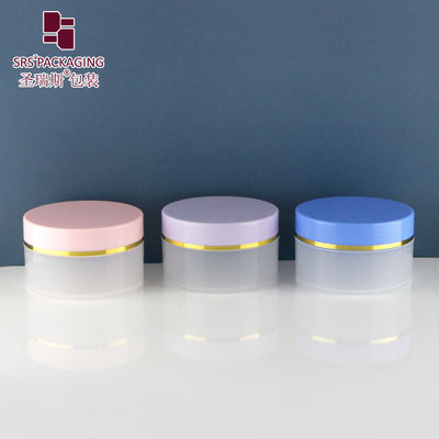 comprare VASO PER CREMA COSMETICA ROTONDO A PARETE SINGOLA IN PLASTICA PP 100g VUOTO TRASPARENTE fabbricazione online