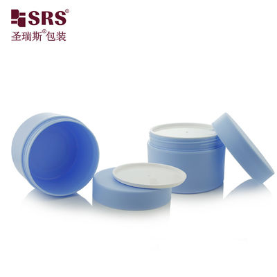 comprare SRSJK-150g Matt Blu PP Bottiglia di plastica a doppia parete riciclata per imballaggi per la cura dei capelli fabbricazione online