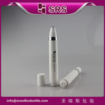 comprare Flacone roll-on airless per siero occhi bianco vuoto da 15 ml, colore bianco, con sistema a pressione fabbricazione online