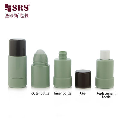 comprare RPPE(P)-50ML Flacone interno opaco vuoto Verde Militare personalizzato per deodorante roll-on con capacità di 50 ml per uso disinfezione fabbricazione online