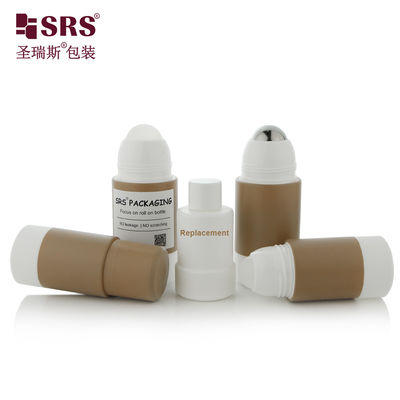 comprare Stampa del logo RPPE P -75ML Rollo marrone su bottiglia Contenitore per gel lenitivo con tipo di distribuzione a sfera di rulli fabbricazione online