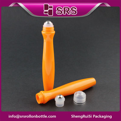 comprare Flacone roller per contorno occhi da 15 ml in plastica arancione di alta qualità SRS fabbricazione online