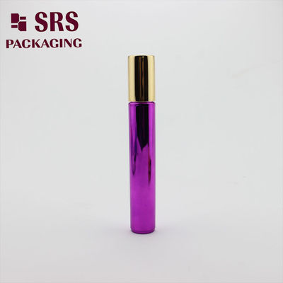 comprare SRS Bottiglia di plastica vuota a rulli per cosmetici metallizzata di colore viola 15 ml fabbricazione online