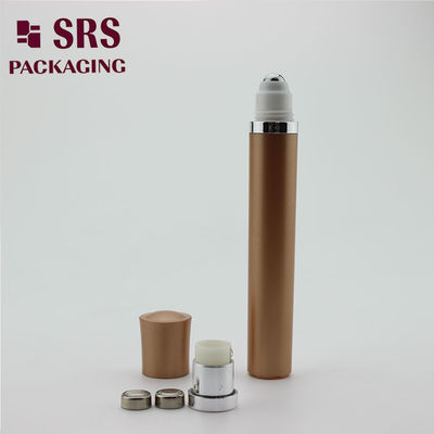comprare Flacone roll-on vibrante colore oro senza perdite da 10 ml per crema contorno occhi fabbricazione online