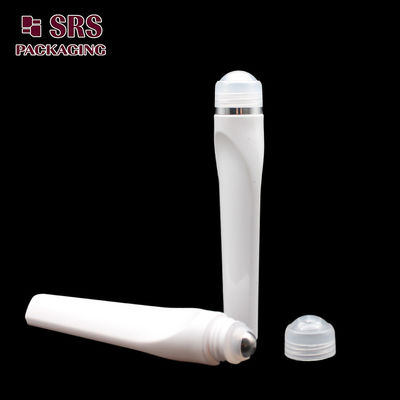 comprare Flacone roll-on da 15 ml in plastica bianca di lusso SRS per crema contorno occhi fabbricazione online