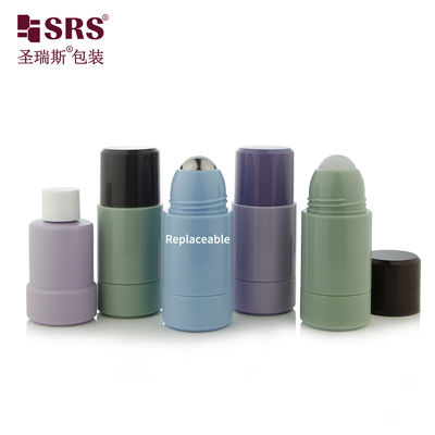 comprare Flacone roll-on in PP ricaricabile da 50 ml 75 ml per deodorante e cura della pelle fabbricazione online