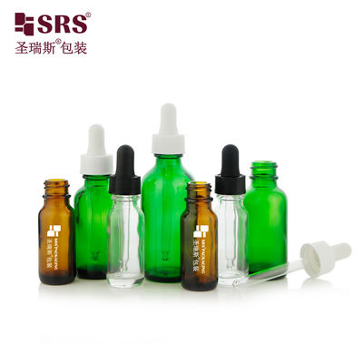 comprare Vendita calda 15 ml 30 ml 60 ml Bottiglia verde ambra trasparente in vetro fabbricazione online