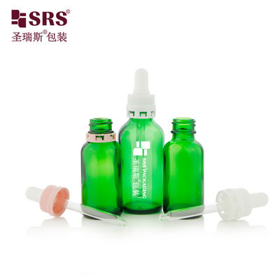 comprare Durable 30ml 60ml Glass Dropper Bottle with Tamper Evident Cap for Skincare fabbricazione online