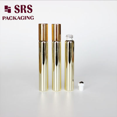 comprare Bottiglia di profumo SRS cosmetica vuota con sfera in vetro dorato da 10 ml fabbricazione online