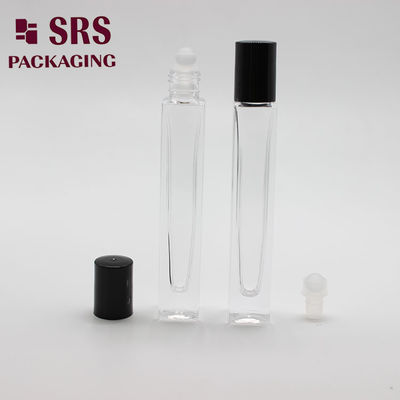 comprare Bottiglia cosmetica di olio essenziale in vetro da 10 ml a parete spessa di forma quadrata SRS fabbricazione online