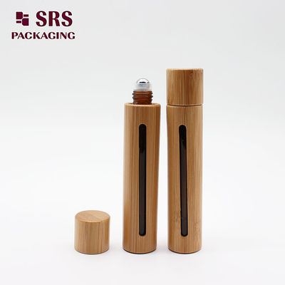 comprare Colore naturale Bambù Perfume Amber Glass Roll On Bottle 10ml fabbricazione online