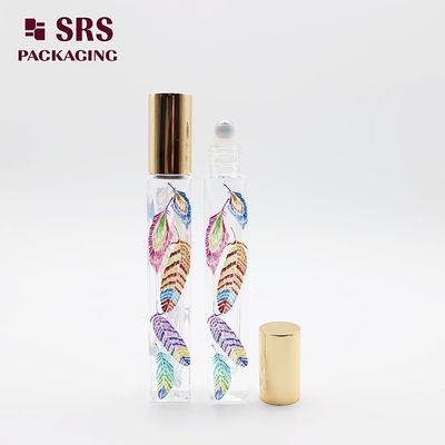 comprare Cosmetici in vetro colorato trasparente in bottiglia 10 ml per olio profumato fabbricazione online