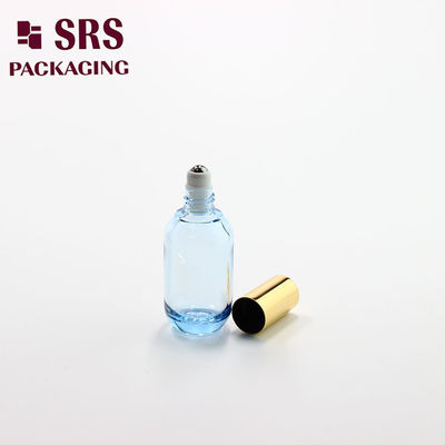 comprare Flacone roller ricaricabile rotondo vuoto in plastica da 18 ml per oli essenziali e profumi fabbricazione online