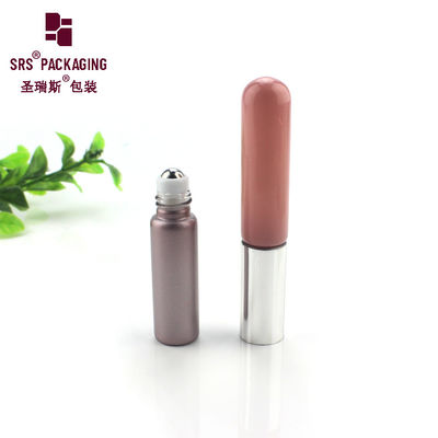 comprare Tubo cosmetico a sfera in vetro per profumo a due bottiglie di forma rotonda di vendita calda fabbricazione online