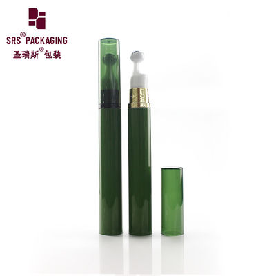 comprare Nuovi prodotti in plastica vuota di colore verde cosmetico rotolo da 15 ml su flacone fabbricazione online