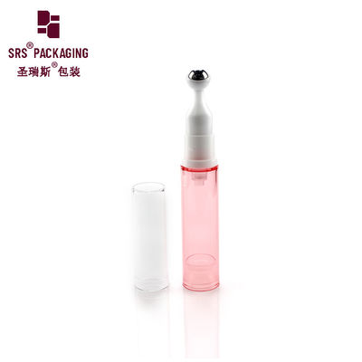comprare Bottiglie cosmetiche vuote di colore rosa di forma rotonda da 10 ml in plastica fabbricazione online