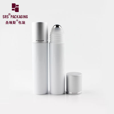 comprare Flacone a sfera in plastica rotonda bianca per cosmetici all'ingrosso, colore bianco, 30 ml fabbricazione online