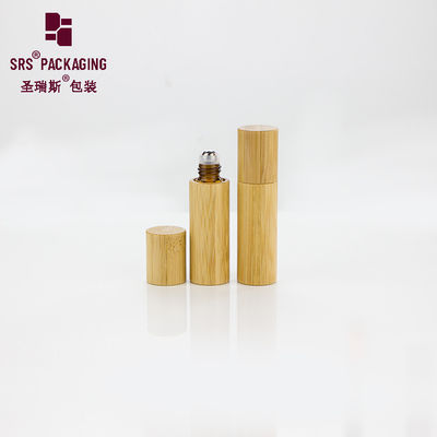 comprare SRS Bambù Naturale Mini Cosmetico Perfume Amber Glass Roll On Bottle 5ml fabbricazione online
