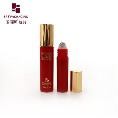 comprare RPA-5ML Prezzo all'ingrosso Bottiglia a rulli vuota rossa per la cura degli occhi sotto gli occhi Ballina a rulli con tappo a vite d'oro Vendita in fabbrica fabbricazione online