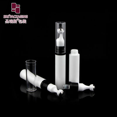 comprare A0031-10ML Roll On Bianco con Testina a Pompa Airless Sfera in Acciaio Inossidabile Flacone Siero Occhi Bianco Packaging Cosmetico fabbricazione online
