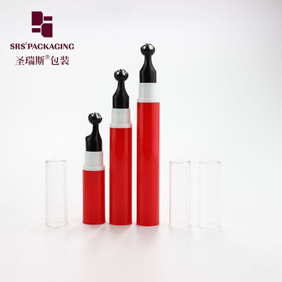 comprare 5ml 10ml 12ml 15ml Rotolo rosso caldo con sfera a rulli Metallo Massaggio Bottiglia a rulli Contenitore per Crema per gli occhi Pacchetti per la cura degli occhi fabbricazione online