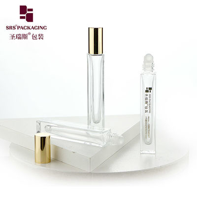 comprare Flacone di profumo in vetro vuoto GB2-10ml con logo serigrafato a caldo e tappo in alluminio dorato fabbricazione online