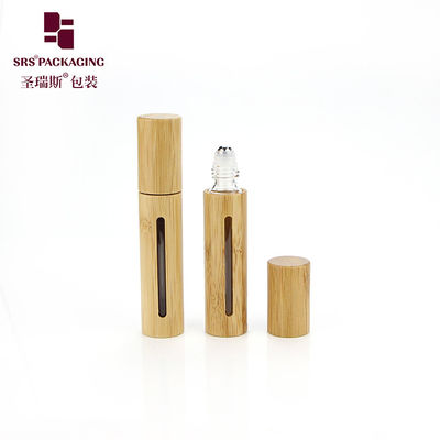 comprare Biodegradabile 10ml Rollo di Bambù Con Capo di Bambù Bottiglia di Vetro Interna Vuota In Stock fabbricazione online