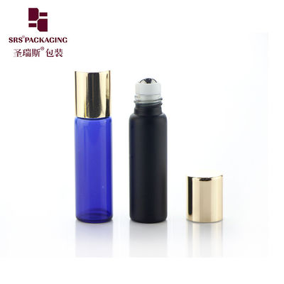 Flaconi roller in vetro con pareti da 5 ml, logo personalizzabile, sfera in acciaio, design a prova di perdite