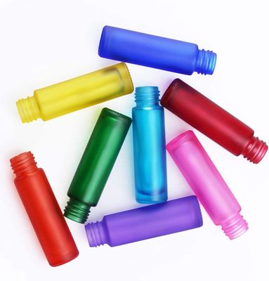 Flacone roll-on in vetro da parete da 10 ml con tappo in metallo, logo personalizzato disponibile per prodotti per la cura personale