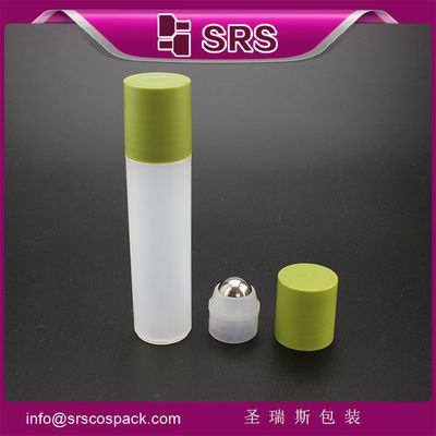 Colorato 30ml Plastic Roll On Bottle con Roller in acciaio inossidabile per vari usi