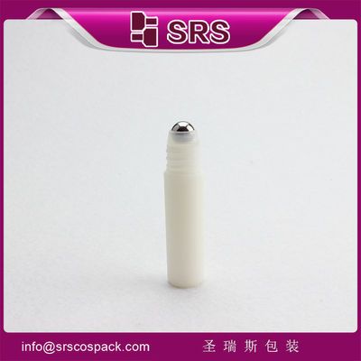 Flacone roller ball vuoto RPP-5ml colore bianco con sigillo a prova di perdite