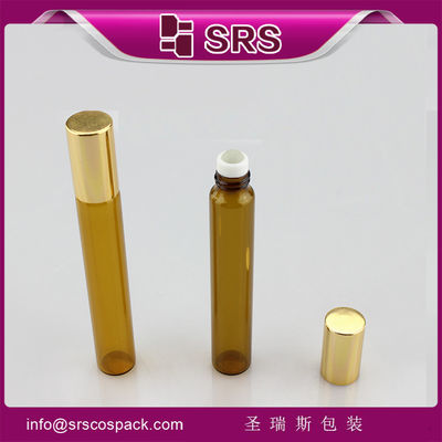 Flacone roller vuoto trasparente in vetro da 10 ml